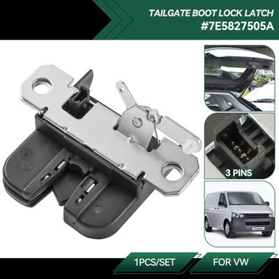 Tailgate Boot Lock Latch Catch Mechanism For VW MULTIVAN MK5 Mk6 TRANSPORTER T5 T6 7E5827505B 7E5827505A 7E5827505C 7E5827505D