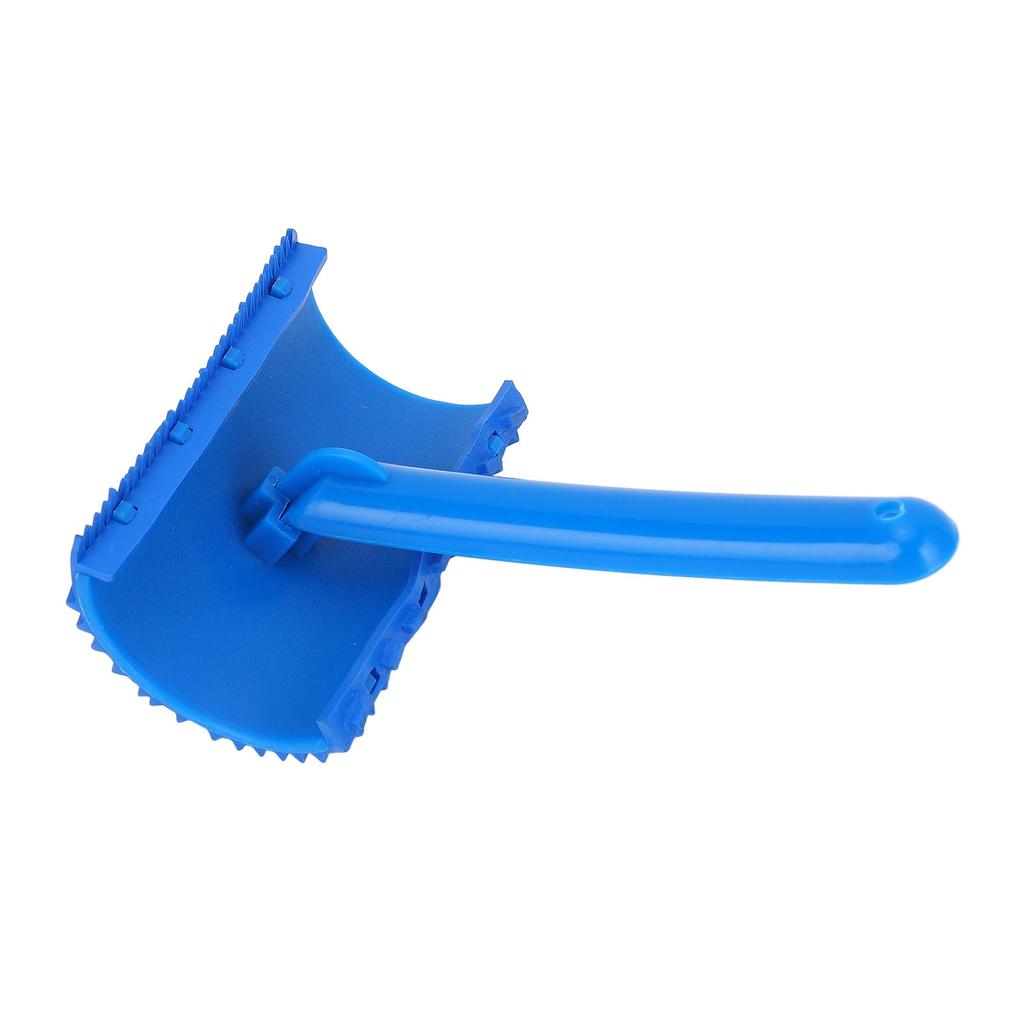 Blue Rubber Wood Grain Effect Paint Roller with Handle DIY Wall Decoration Tool