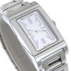 Bvlgari Rettangoro Watches RT39S Silver WhiteDial Stainless Steel Quartz Analog Display Women Used