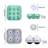 4/9 Grids Silicone Ice Grid Football Ice Cube Mold With Cove  Large Ice Cube Maker For Whiskey Cocktails Kitchen Bar Tools