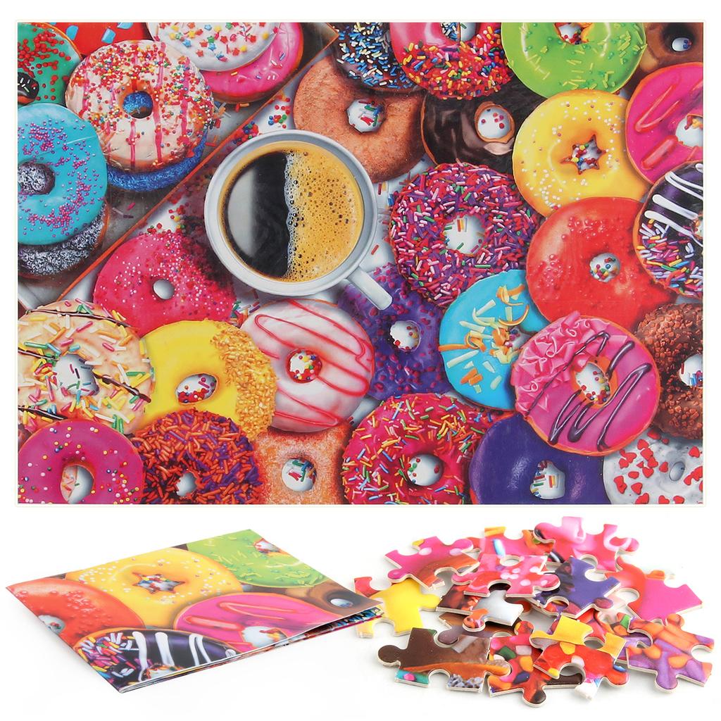 1000 Pieces Puzzle Donuts Colorful Desserts Personalized Thickened Paper Puzzle Factory