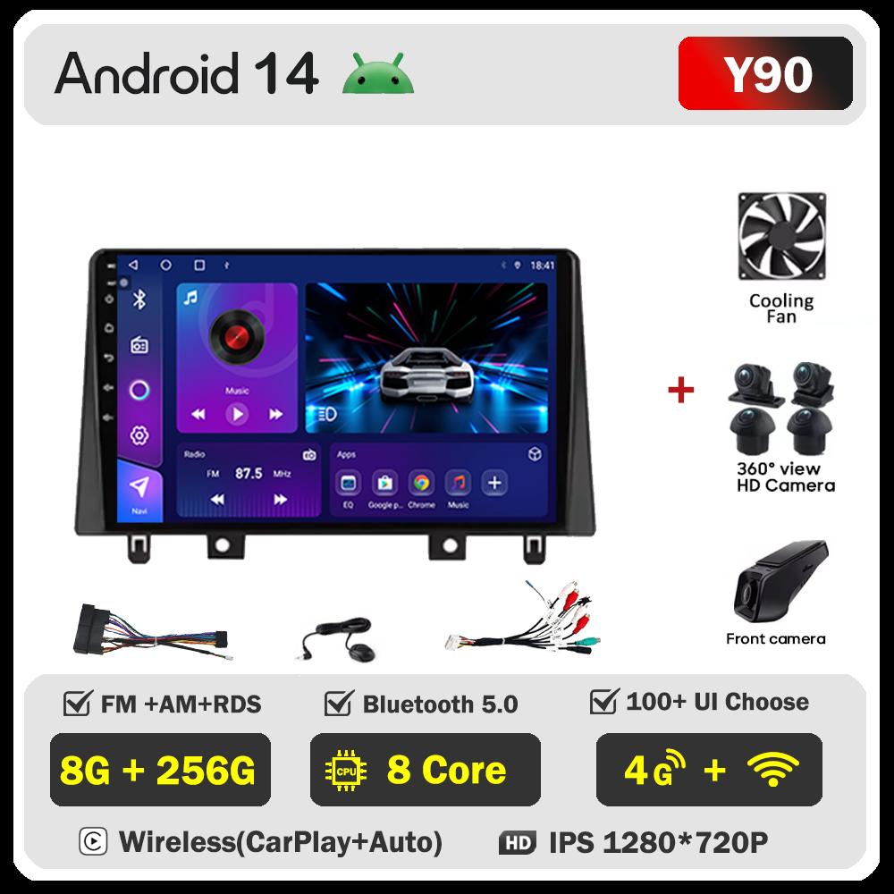 Android 14 Radio For JAC Refine S3 2017 2018 - 2019 Car Multimedia Video Player GPS Navigation  Intelligent Car Systems  5G Wifi