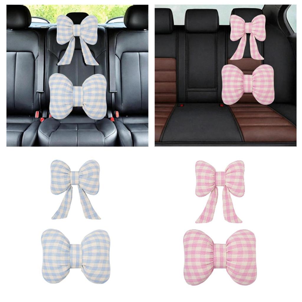 Car Neck Support Cushion with Bowknot Design for Comfortable Driving And Office
