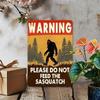 Sasquatch Vintage Metal Sign Outdoor Garden Decor Garage Bar Gift