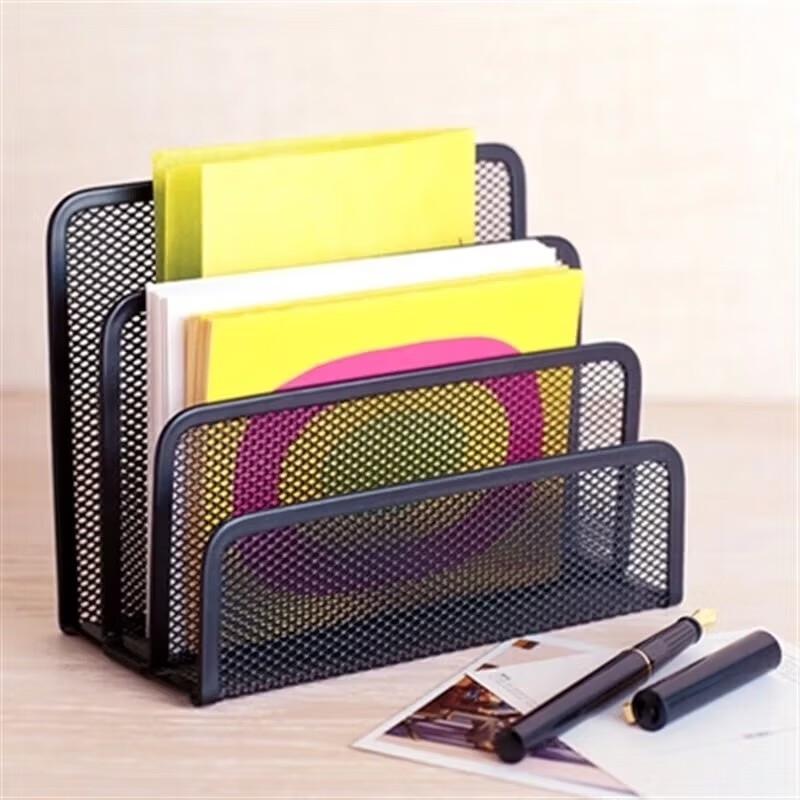 XIECEGN X8031 Metal Mesh 3-Compartment Desk Organizer