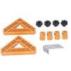 Positioning Square 45 Degree Right Angle Clamp ABS Scribing Tool for Woodworking