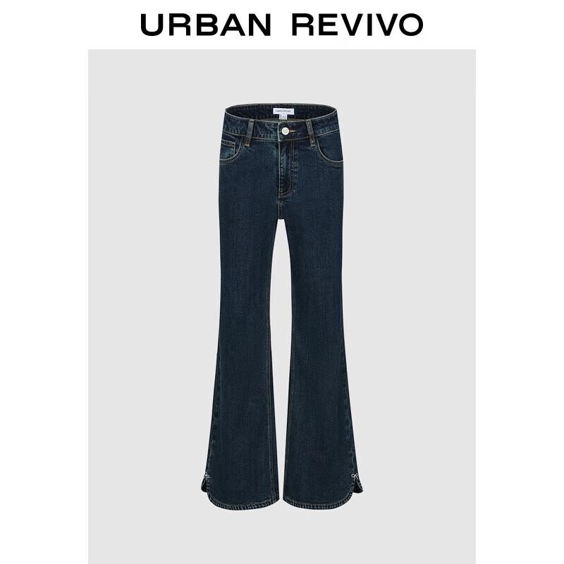 

Женские джинсы клеш в стиле ретро UR2025 с деталью в виде бантика 30