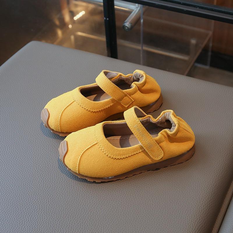 Girls' Mary Jane Sneakers New Arrival | Children's Soft-Sole Casual Shoes with Elastic Heel Strap Cute Girls Shoes