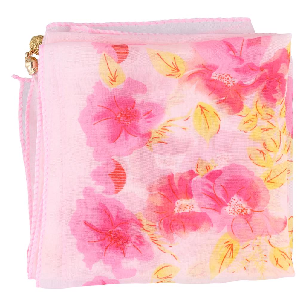 Women Magnetic Buckle Necklace Pendant Summer Spring Printed Necklace Accessories Chiffon Silk Scarf Mother's Day Gifts Fashion