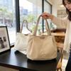 Korean Style Nylon Shoulder Bag For Shopping And Outings With Internal Pocket