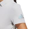 Adidas Polo Shirts Women's Gray Moderate Straight Fit HB3611