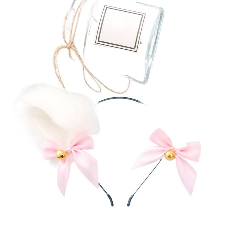 1PC Cat Ear Hair Hoop Women Hair Jewelry Hairpins Night Party Hair Accessories Cosplay Costume Headwear Head Rim Long Plush