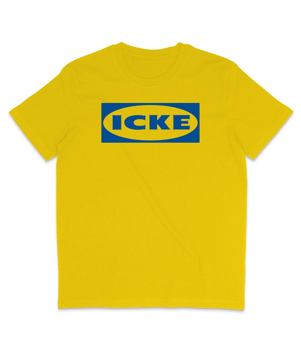Icke - David Icke - Ikea Spoof - Organic T-Shirt Mens Womens Tees Top - Sheeple - Conspiracy - Matrix 2XL