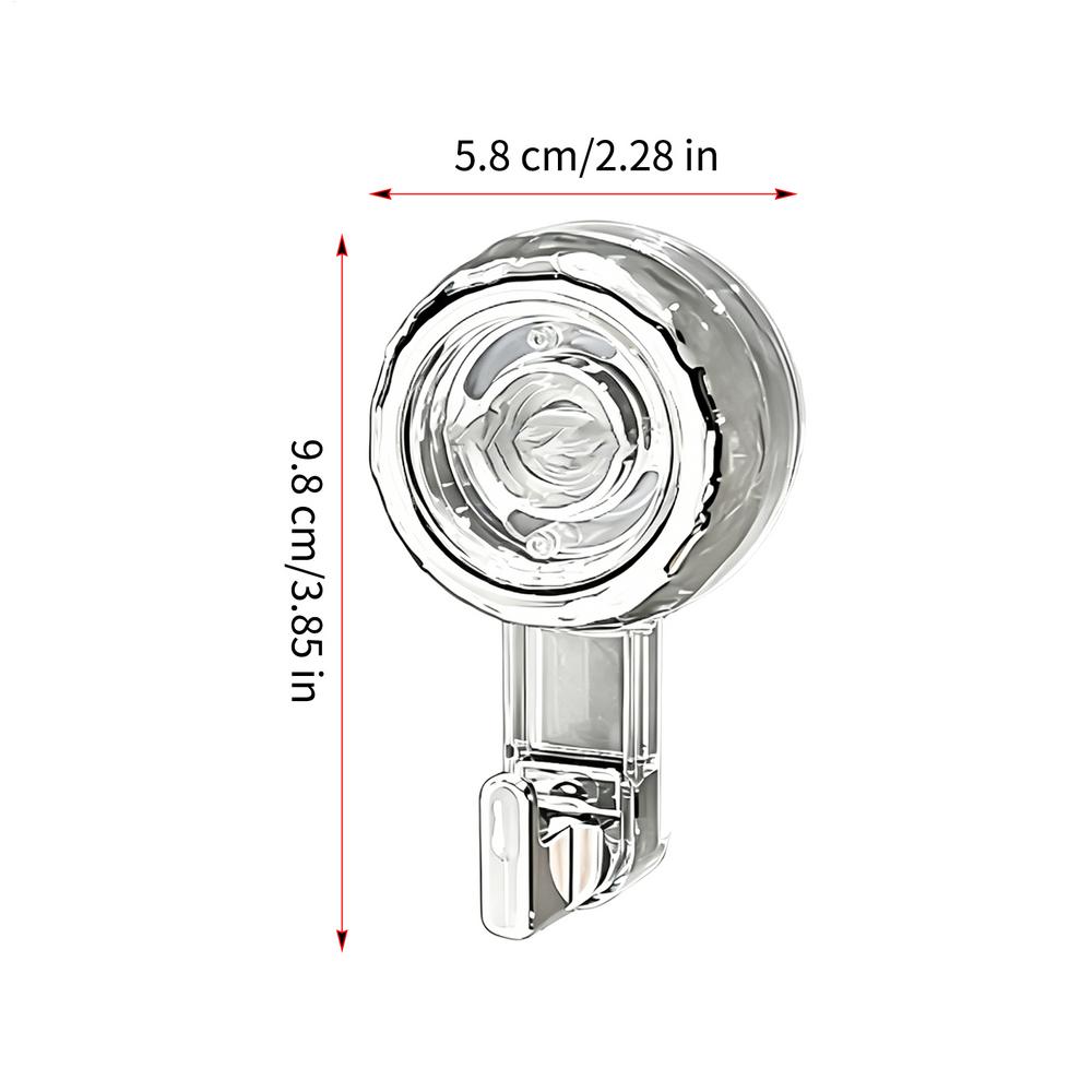 1PC Suction Cup Hooks Vacuum Reusable Shower Hooks Heavy Duty Clothes Hook Traceless Clothes Hook Hanger Storage Hooks