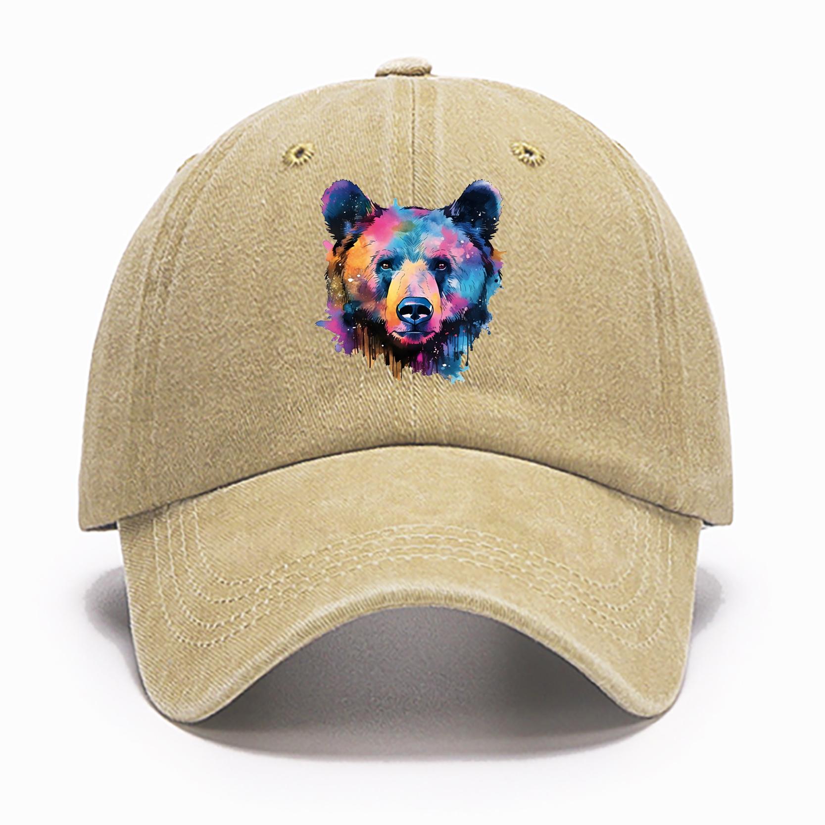 

Женские и мужские бейсбольные кепки с цветным животным принтом, крутая шапка для весны и лета, промытая кепка из хлопка as the picture хаки