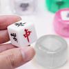 Acrylic 6 Sided Round Corner Dices Chinese Mahjong Role Playing Dices for Table Game, Classroom Teaching Easy to Use