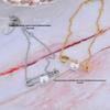 Empress Dowager Saturn Pearl Necklace & Bracelet Set - Women's Luxury Paperclip Design Accessories