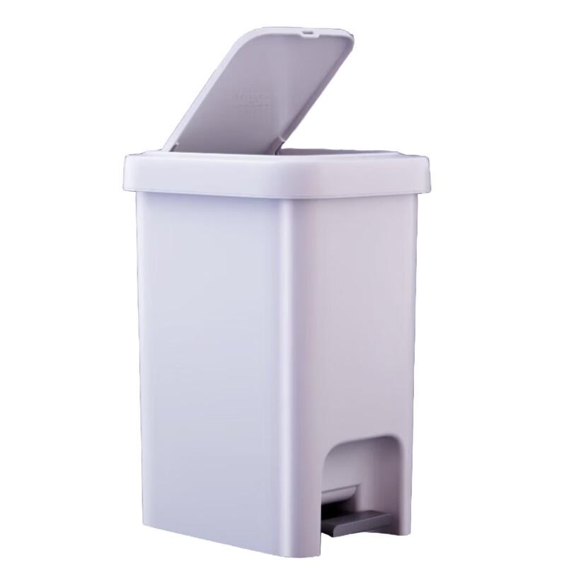 Duijiu 12L Foot Pedal & Hand Press Trash Can