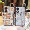 Protective Waterproof Phone Case For ZTE Blade A34 Back Cover Durable Wrist Strap Ring Phone Holder Anti-knock Anti-dust