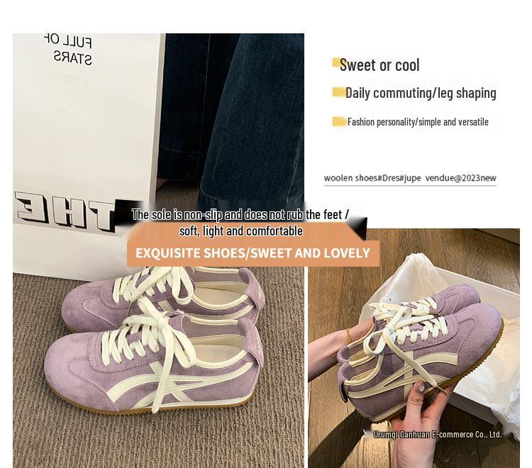 Damen 2025 Retro Deutsch Forrest Gump Inspirierte Trainingsschuhe - Flache Sohle, Vielseitig & Stilvoll Herbst Freizeit-Sneakers