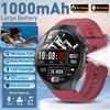 2026 New Military 1000mAh Battery Men's Smart Watch For Men Health Monitoring Bluetooth Call 100+ Sports Mode Flashlight Sport Fitness Smartwatch