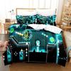 Angry Geometry Dash 3D Print Bedding Set Single Twin Full Queen King Size Duvet Cover for Adult Kids Bedroom
