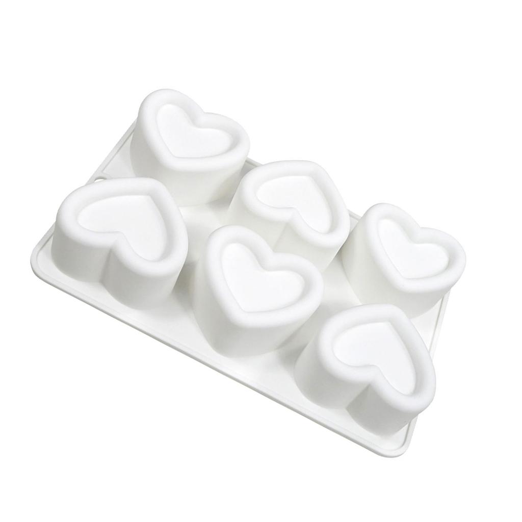 Wklęsłe Foremniki do Ciastek Przezroczysty Wzór Foremka do Świec Zapachowych Festiwalowe Foremniki do Ciast Silikonowe Formy do Deserów do Gotowania Miłość
