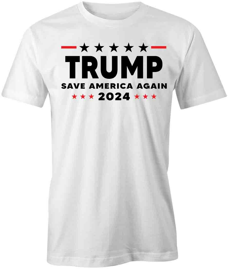 TRUMP SAVE AMERICA AGAIN TShirt Tee Short-Sleeved Cotton CLOTHING S1WSA629 XXXL