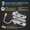 MAXGTRS 2x H3 Headlight LED Canbus No Fan High Beam 6500K White Yellow Car Fog Light Driving Lamp DRL 12V Mini Design