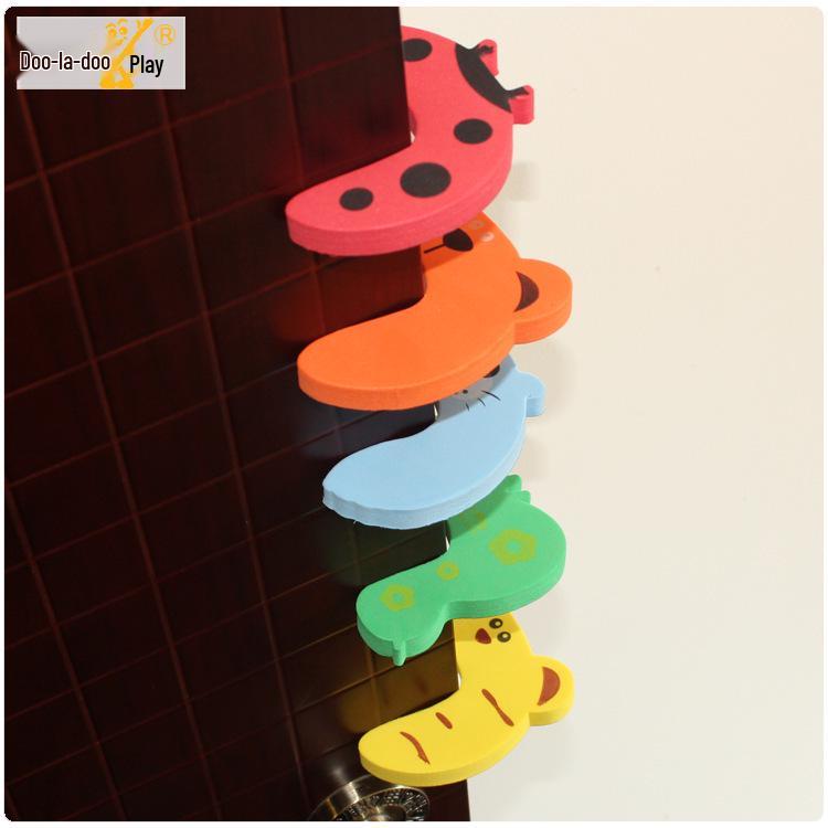 11-Color Cartoon Safety Door Stopper for Kids - Thick EVA Door Clip