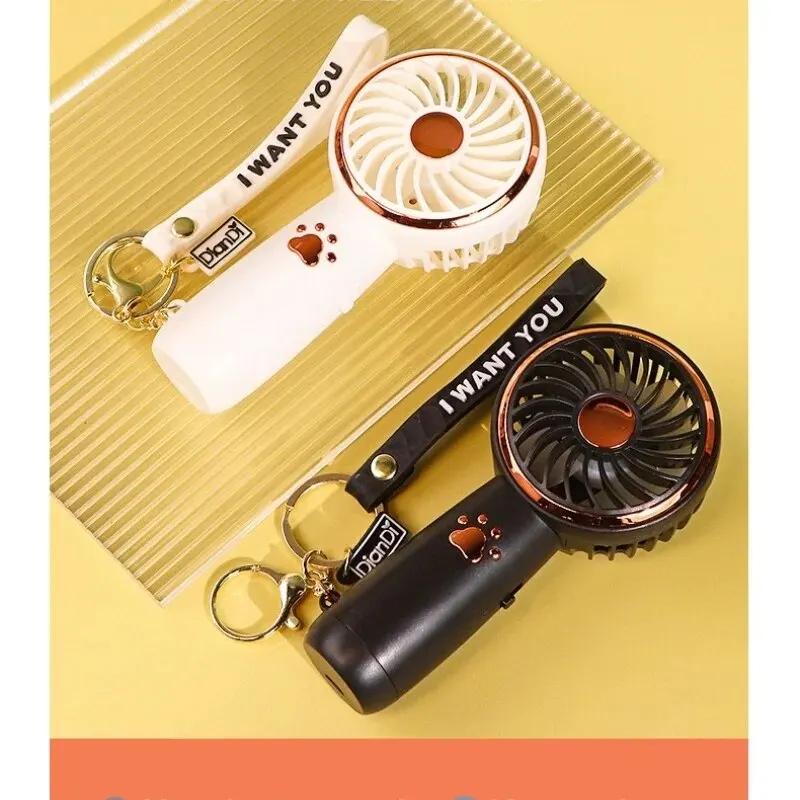Fan Summer Mini USB Charging Small Fan Cute Cartoon Portable Handheld Fan Fan Portable Rechargeable Stroller Fan Ac Portable Fan