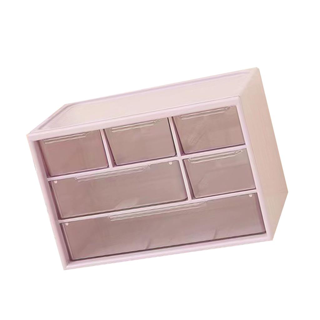 Desktop Storage Box Plastic Space Saving Large Capacity Desktop Drawer   for Dressing Table   School