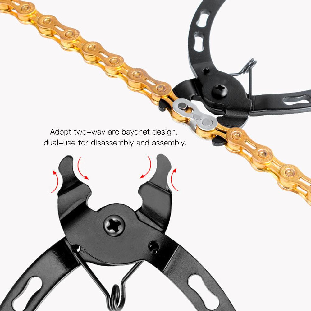 Mountain Bike Link Chain Pliers Kit Chain Clamp Disassembly Installation Repairing Tools