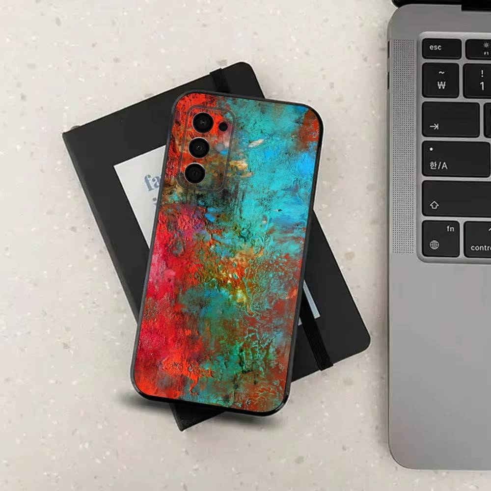 Retro Industrial Rusty Style Case For Samsung Galaxy A73,52,71,53,32,72,41,J7,22,Note,31,8,9,Soft Black Silicone Cover