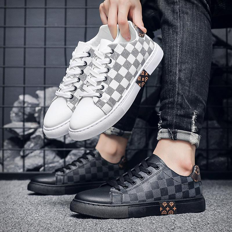 European Station Men's Shoes Autumn New Casual Shoes Men's Trendy Shoes Versatile White Shoes Men's Low-top Sports Board Shoes Men