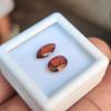 Marquise + Oval Red Rubelite Garnet Gemstone, Healing Gemstone.