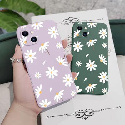 Plain Daisies Phone Case For iPhone 17 Air 16e 15 14 13 12 11 Pro Max Plus Mini Shockproof Cover