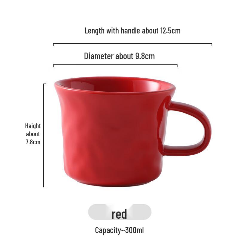 Hand-Pinch Textured Ceramic Mug