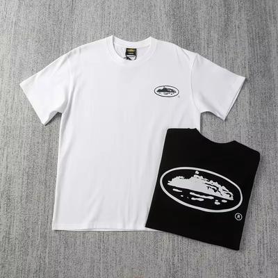 Summer New Small Boat Printed Short Sleeve T-shirt Loose Round Neck Breathable Half Sleeve Casual Fashion Brand