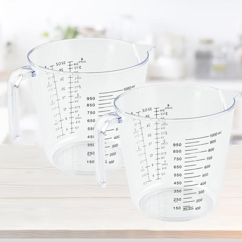 

Transparent 1000ml Plastic Measuring Cup