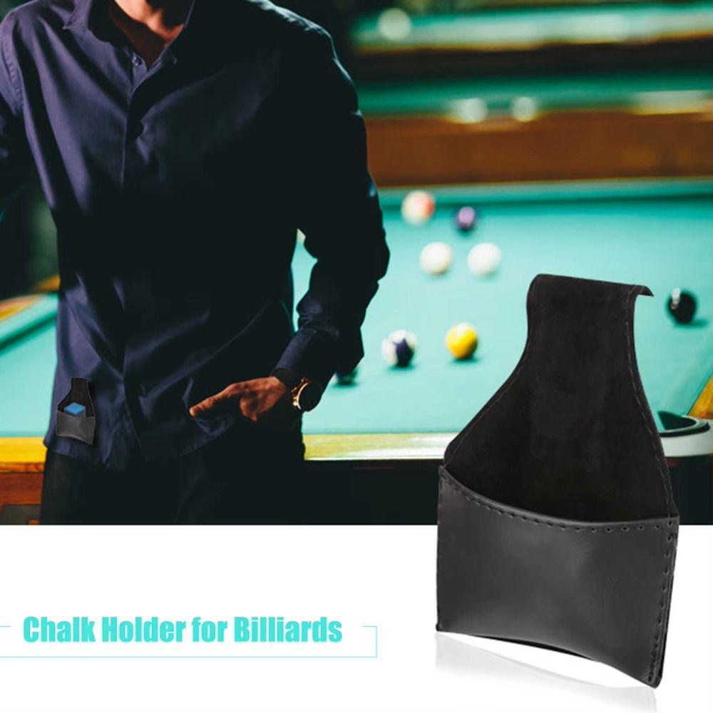 Storage Case Billiard Chalk Bag PU Pouch Snooker Chalk Holder Billiards Chalk Holder  Entertainment