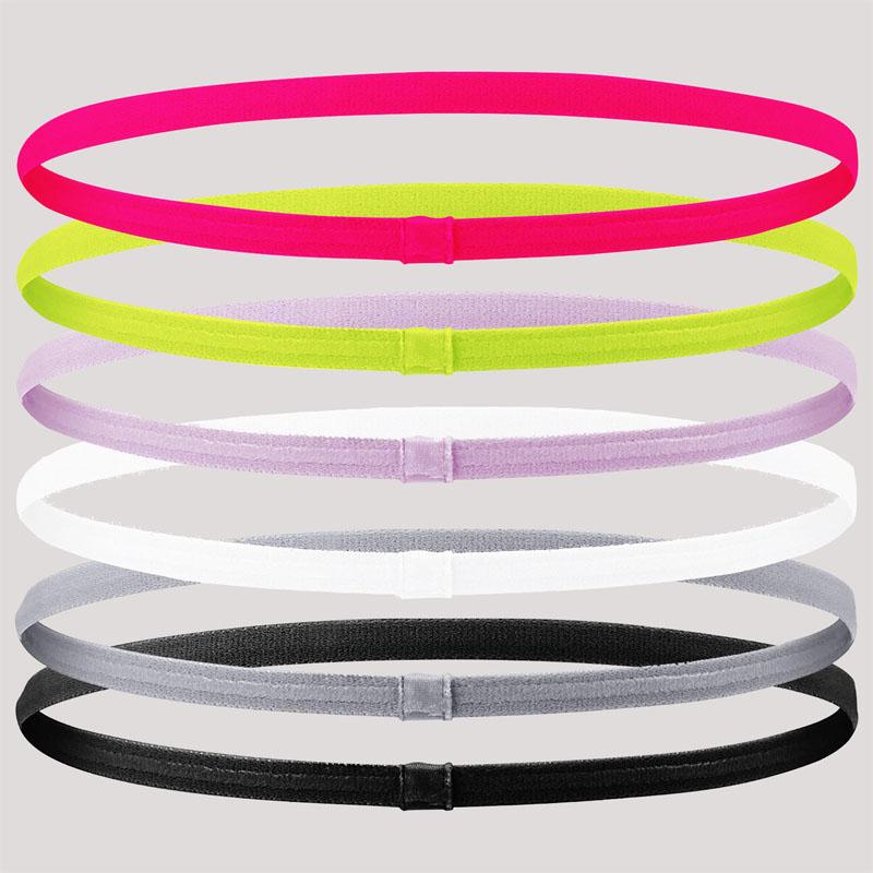 4 Pieces Solid Thick Non-Slip Elastic Sports Outdoor Headbands Hair Headbands for Men Exercise Hair Bands Sweatbands for Women