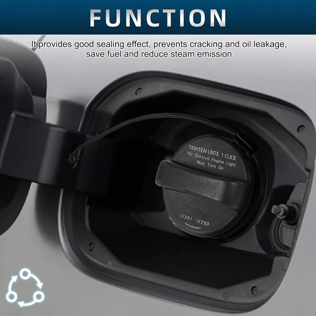 Fuel Tank Cap Gas Cap Compatible With Nissan 2013-2018 Altima, 2012- Frontier, 2015- Murano, 2013- Pathfinder, 2012- Versa, Infiniti JX35 QX60