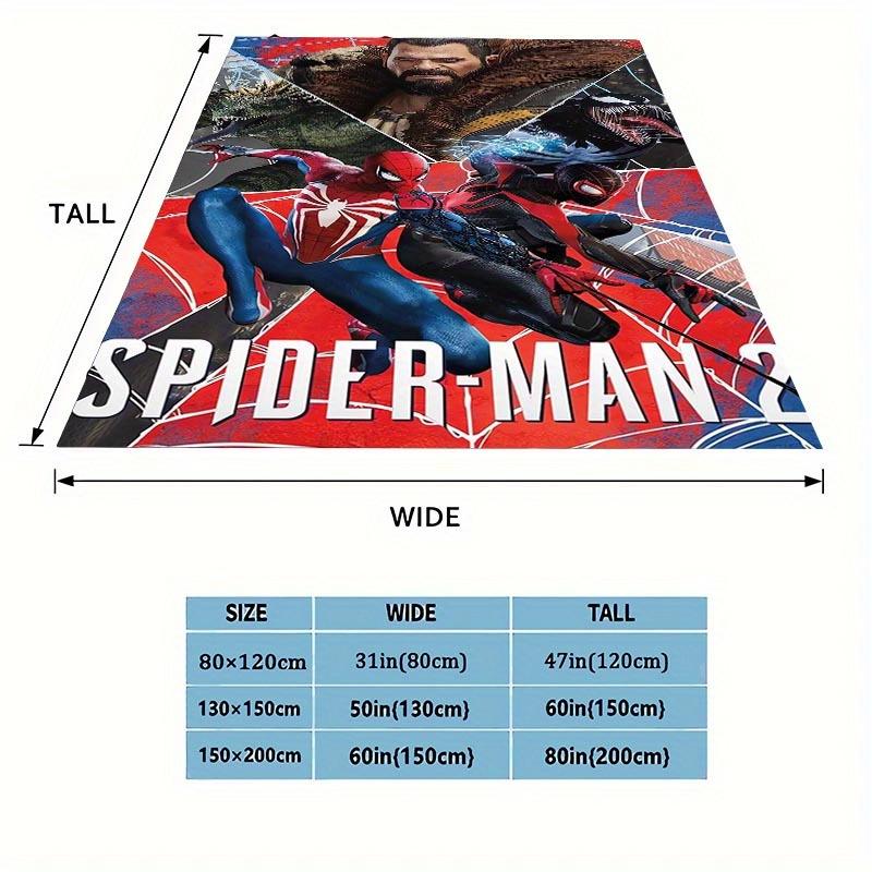 1pc Spider-Man Printing Blanket - Soft, All-Season Throw for Living Room, Bedroom,Personalized Gift with Adorable Cartoon Design