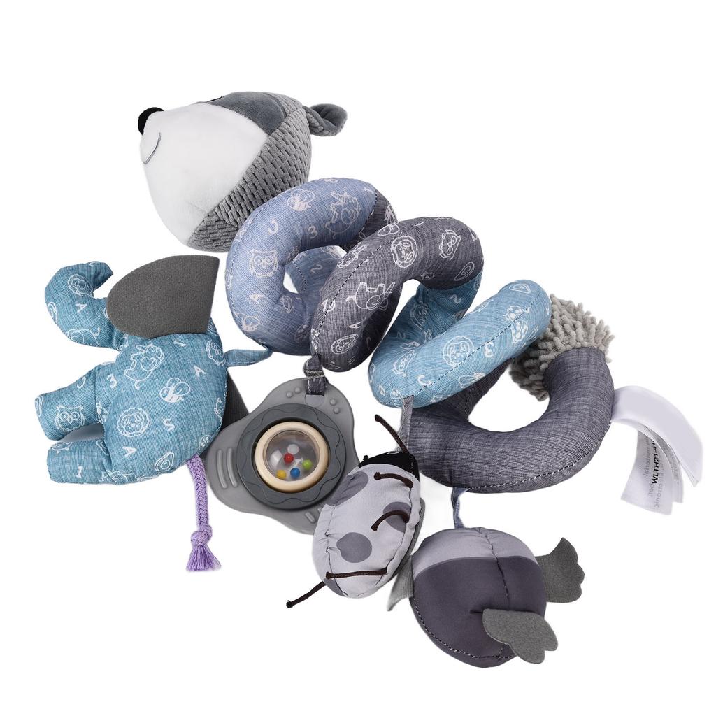 Infant Fox Spiral Plush Activity Hanging Toys Cute Multifunctional Baby Spiral Plush Toys for