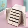 Multi-layer European Luxury Jewelry Box for Earrings, Rings & Necklaces