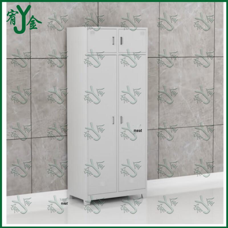 Youjin Two-Door Steel Storage Locker with Mirror