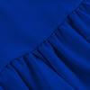 Women's Casual Color Irregular Flared Sleeves Loose V Neck Long Dress