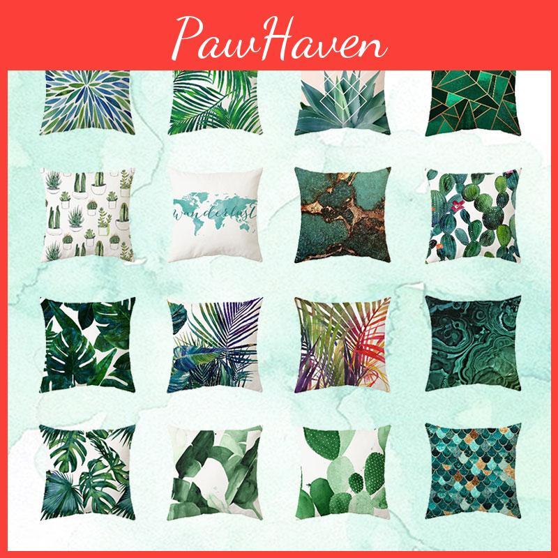 Bedruckte wasserdichte Gartenkissenbezüge Perfekt für Outdoor-Sofadeko 45x45cm