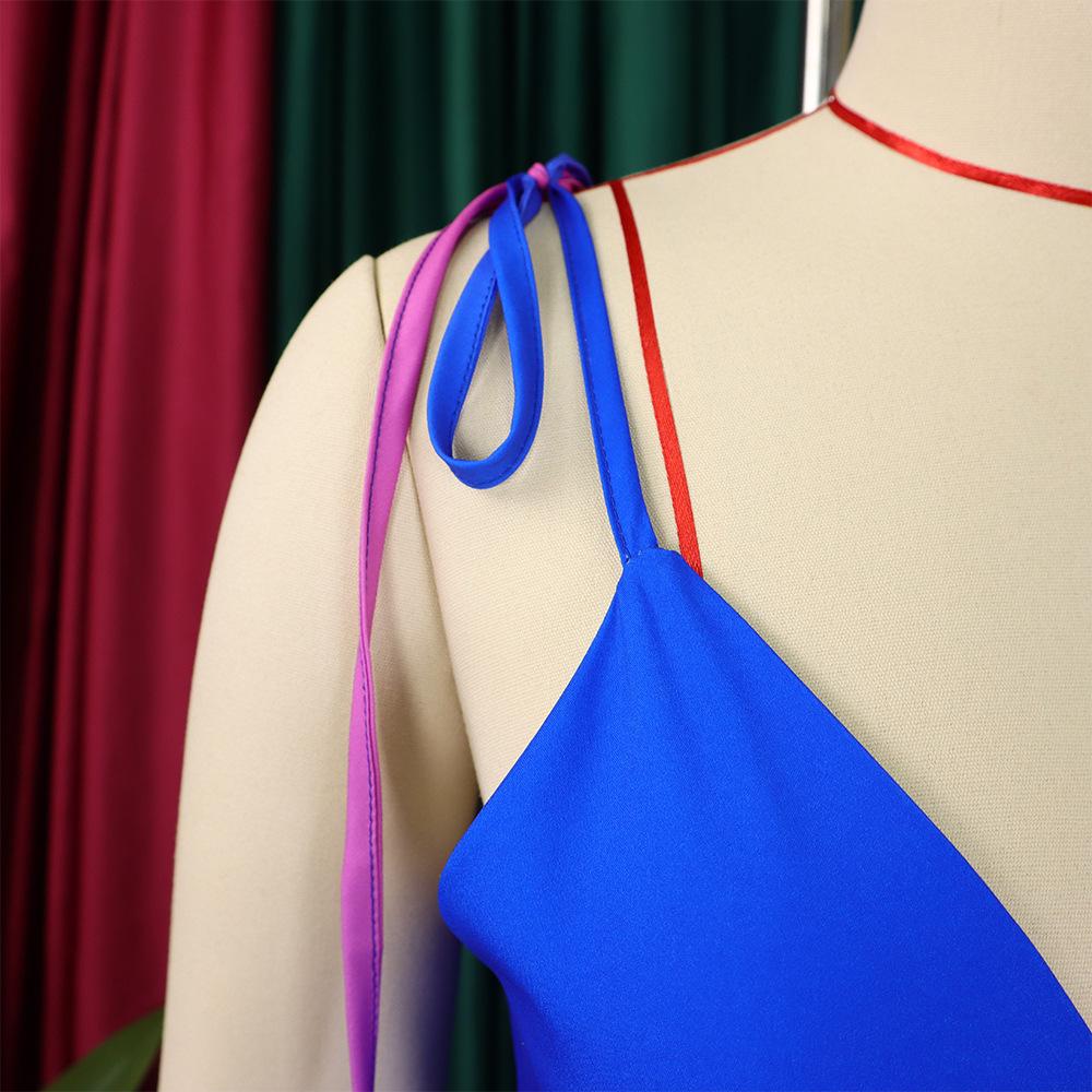 2025 Summer Gradient Strappy Backless Long Dress